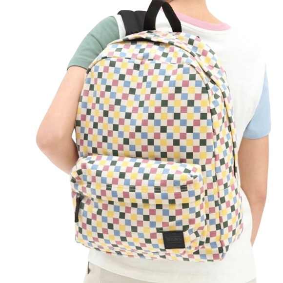 VANS Deana III Backpack Multicolor Zip Pockets School Skate VN00021MXZP - Picture 1 of 5